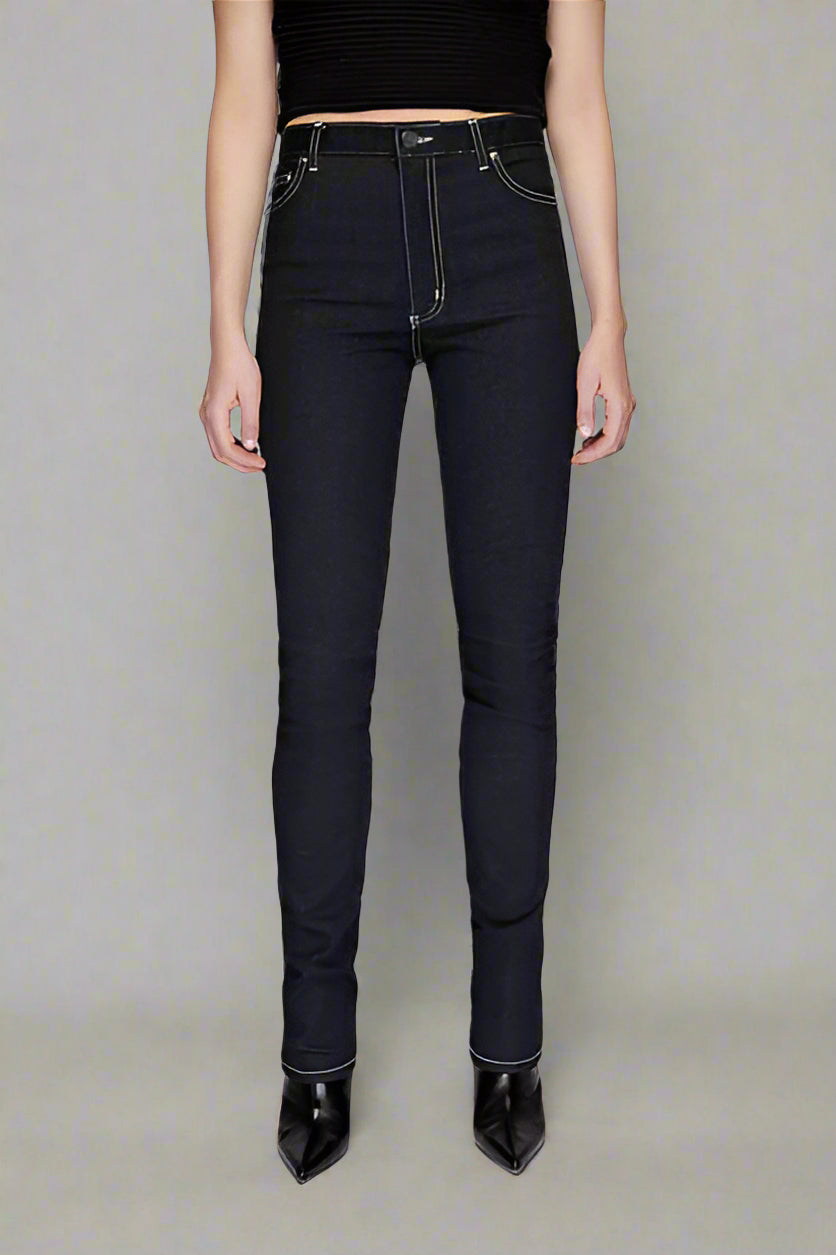 Double Ace Jeans. Mid Rise. Deep Indigo BY BETTINA LIANO