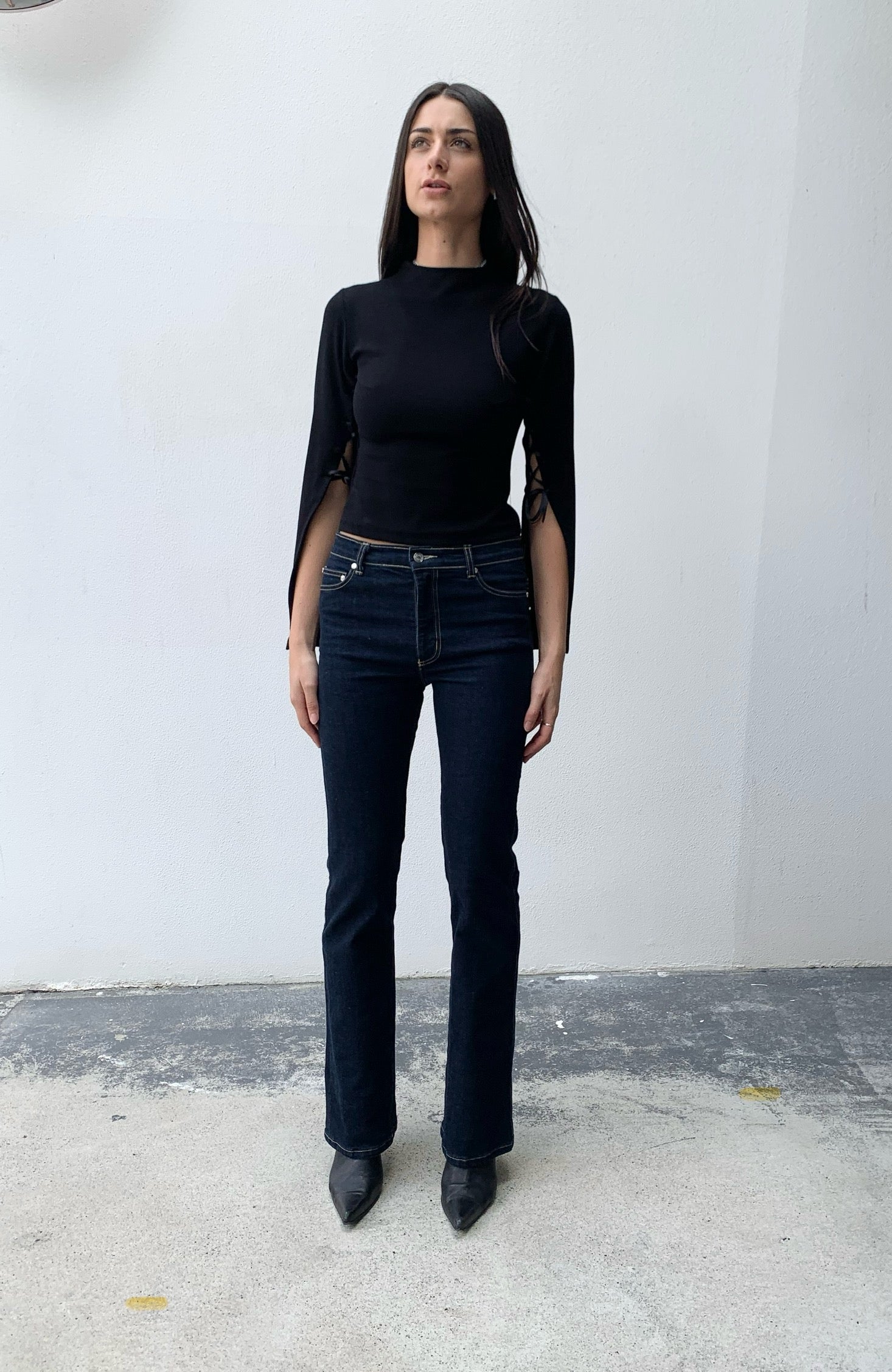 Bootcut Madison Jeans.Mid Rise. Stretch. Deep Indigo - BY BETTINA LIANO