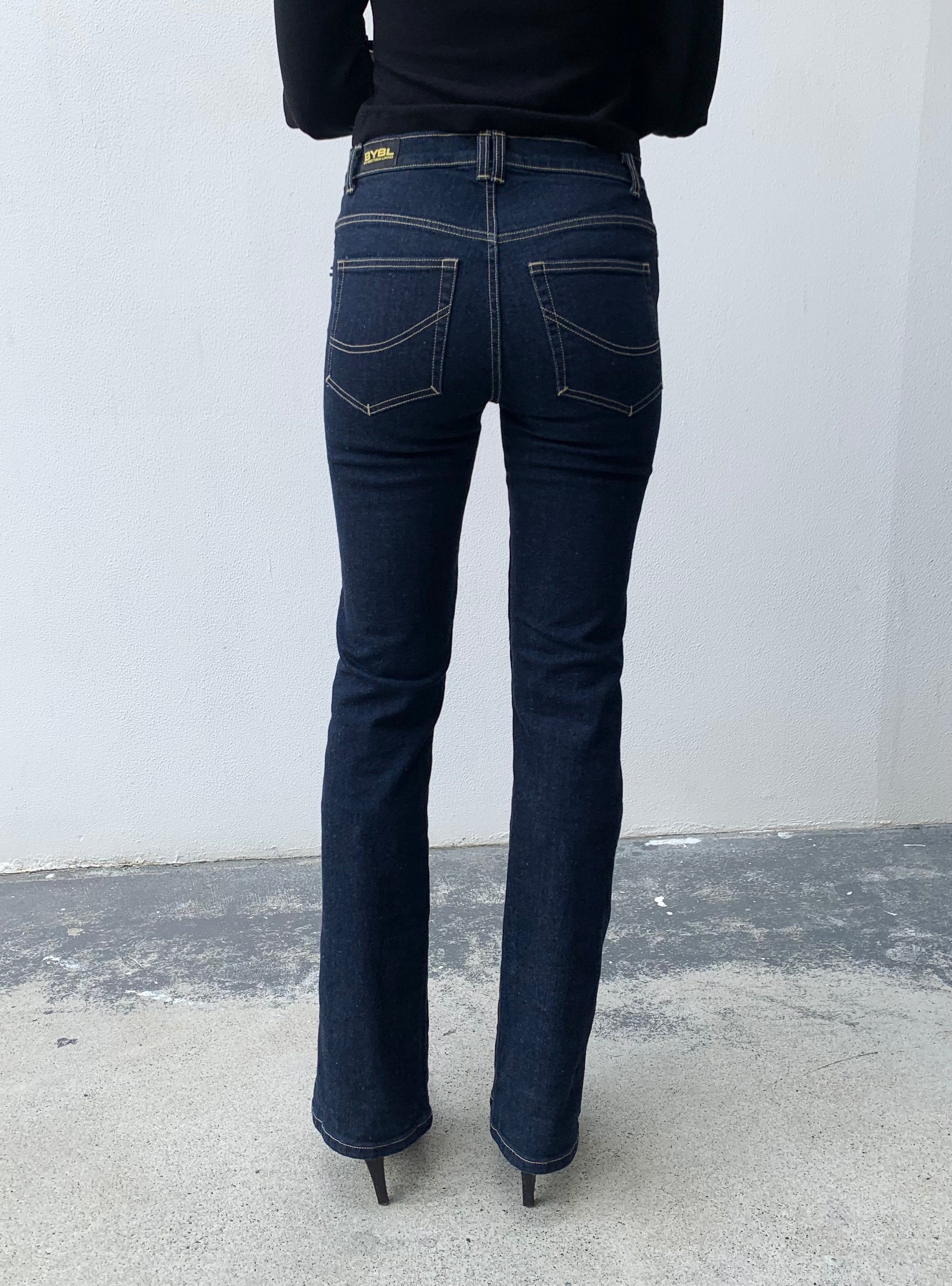 Bootcut Madison Jeans.Mid Rise. Stretch. Deep Indigo - BY BETTINA LIANO