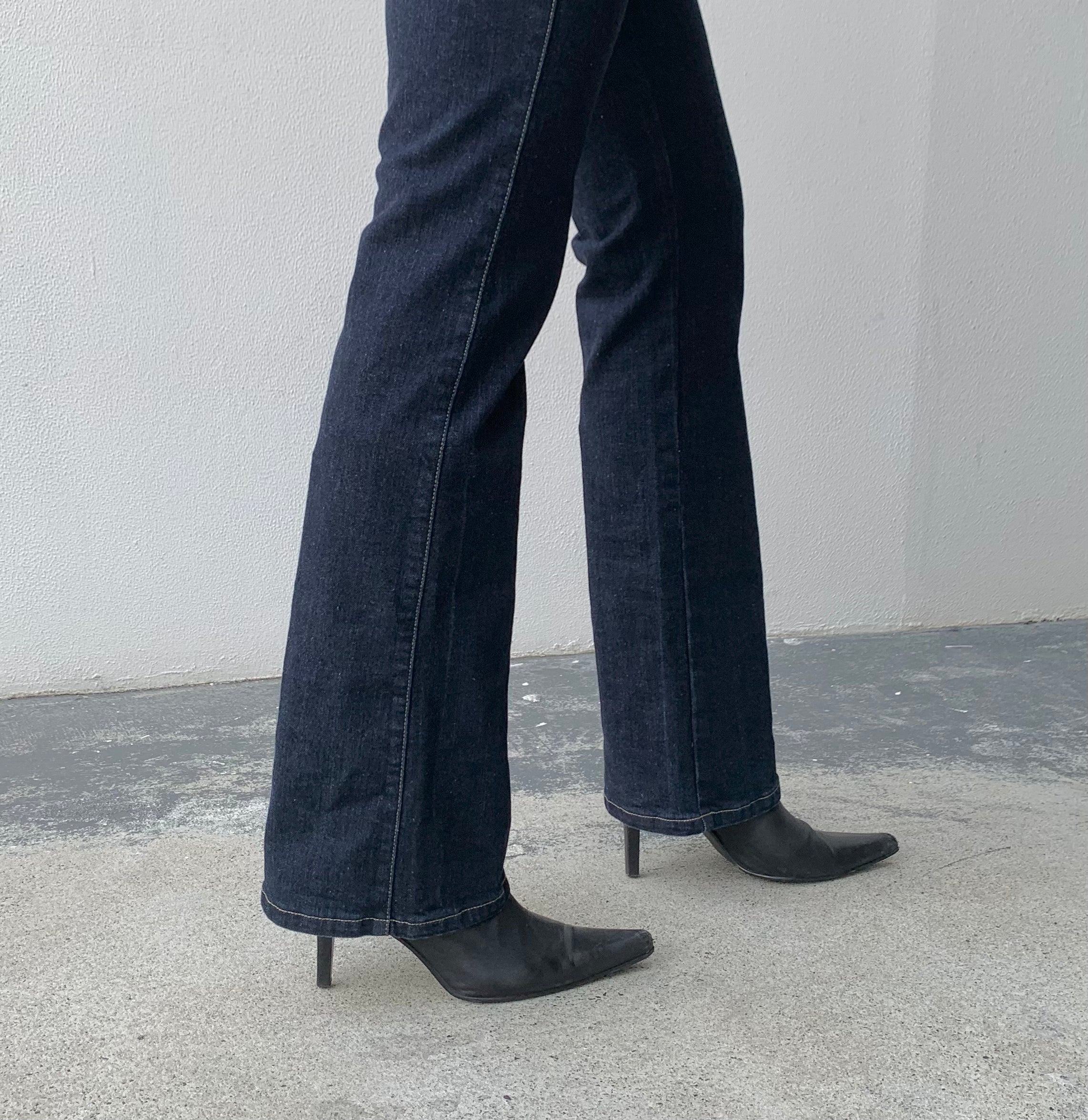 Bootcut Madison Jeans.Mid Rise. Stretch. Deep Indigo - BY BETTINA LIANO