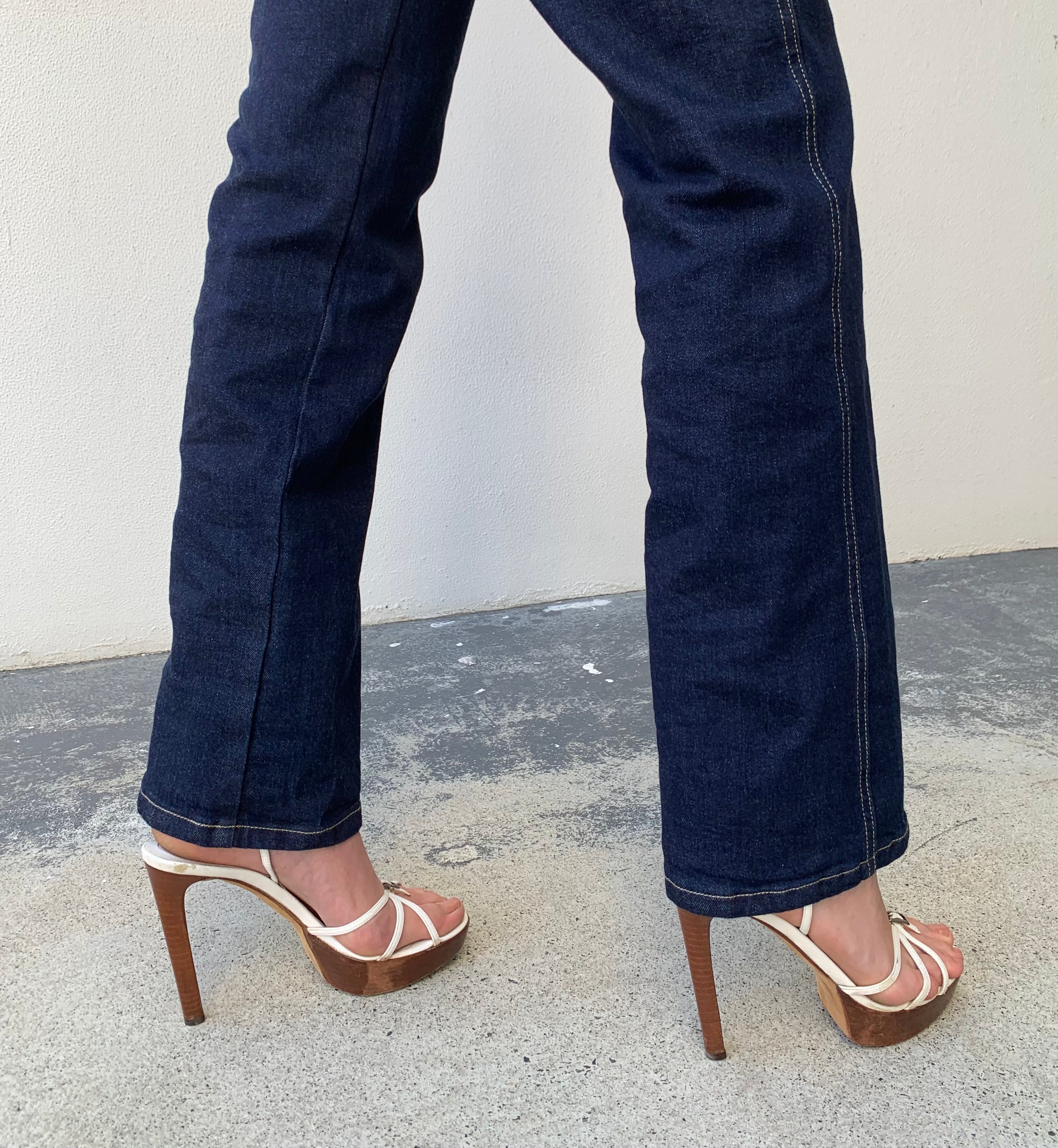 Bootcut Corset Jeans. 2002. Low Rise. Stretch. Dark Indigo - BY BETTINA LIANO