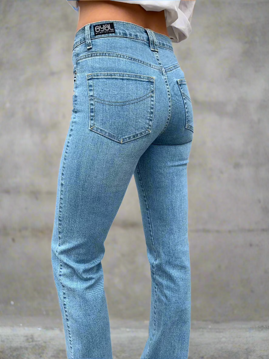I Am Jane Jean. Mid Rise. Soft Blue - BY BETTINA LIANO
