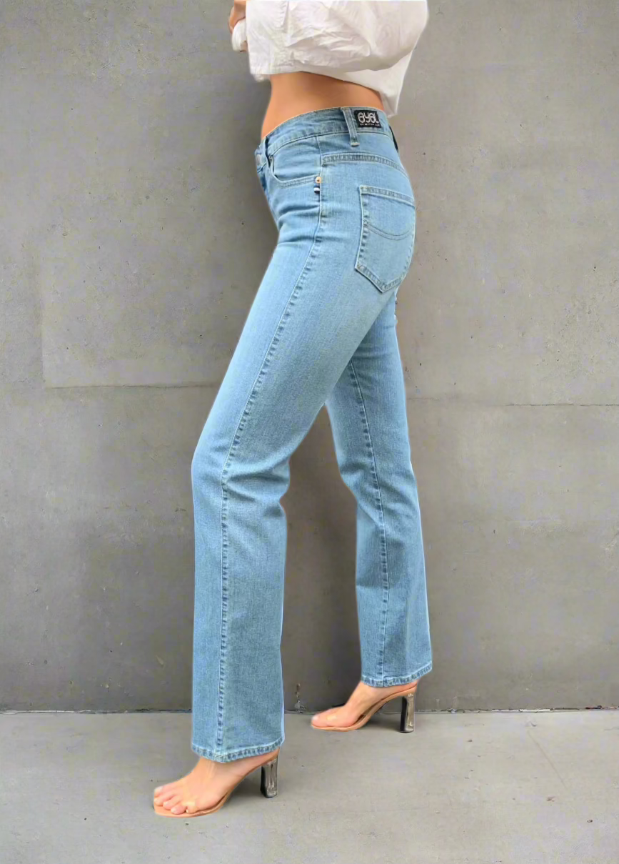 I Am Jane Jean. Mid Rise. Soft Blue - BY BETTINA LIANO