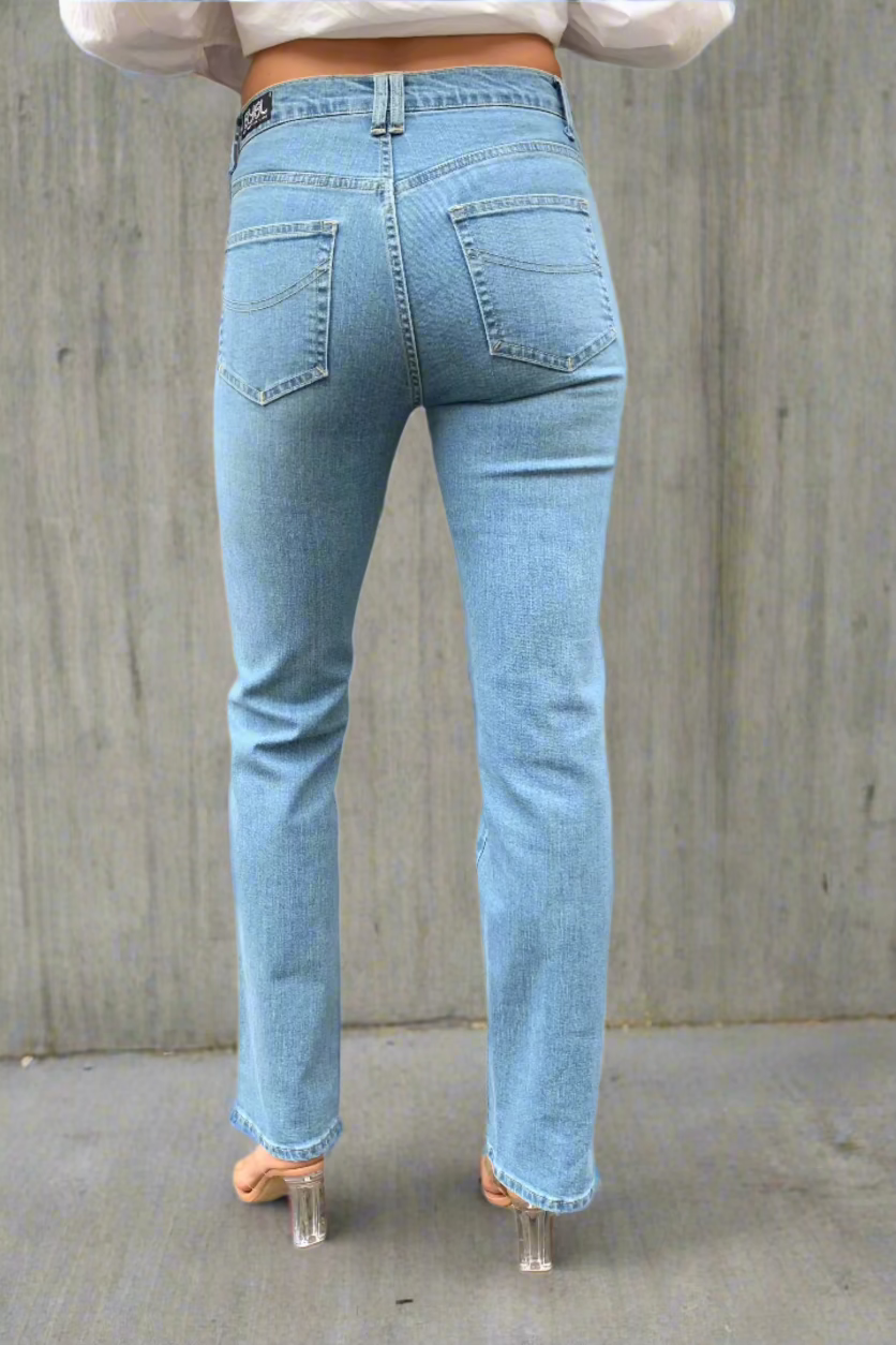 I Am Jane Jean. Mid Rise. Soft Blue - BY BETTINA LIANO