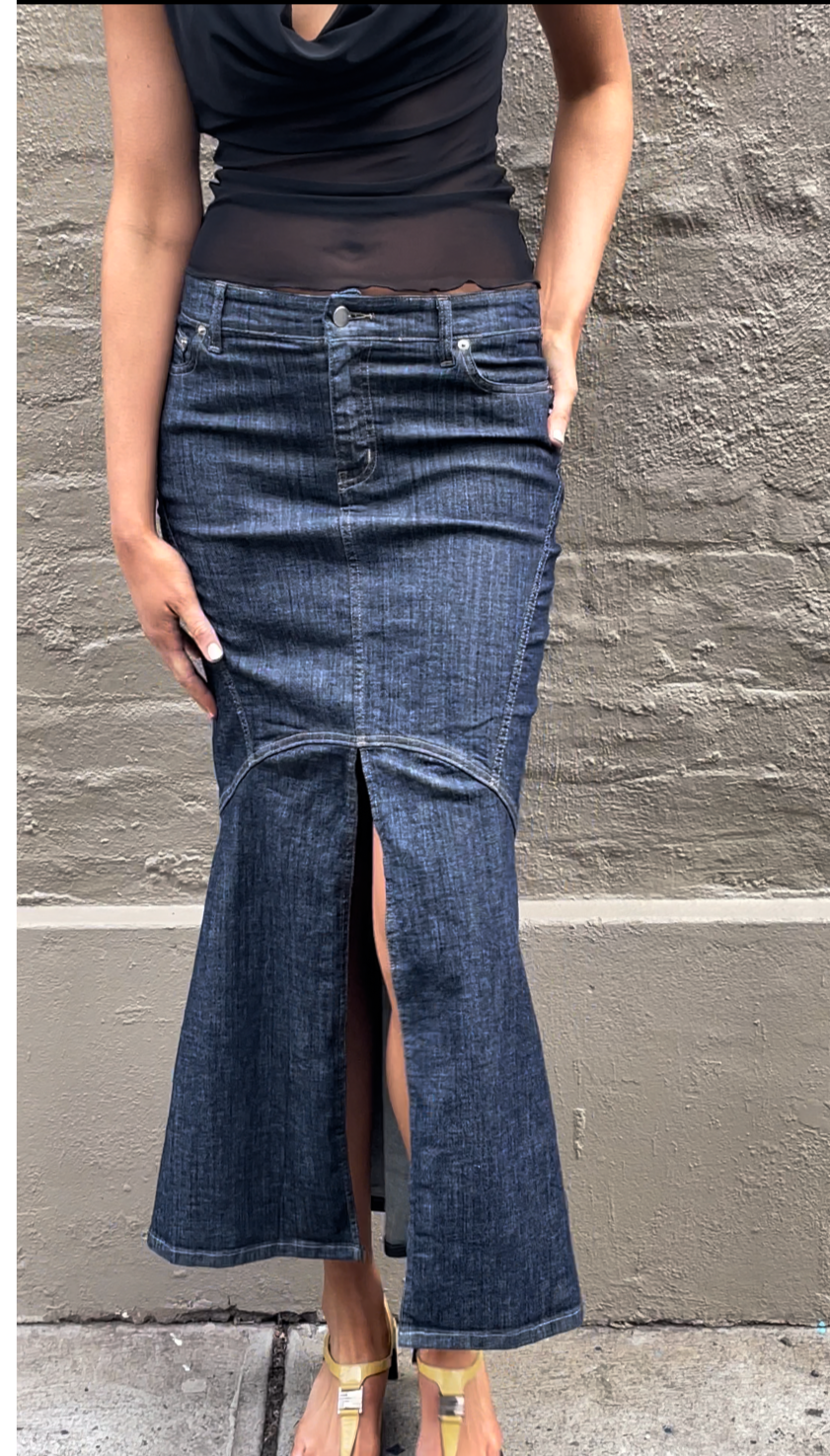 Blue jean hotsell mermaid skirt