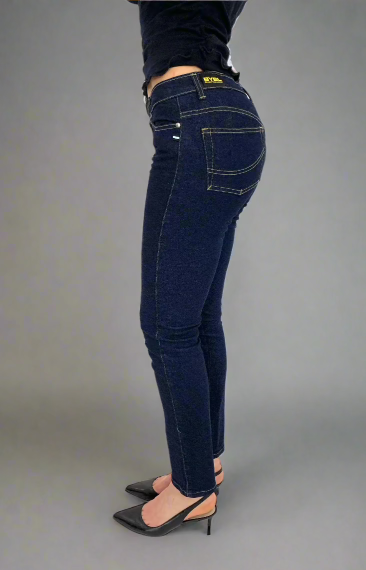 OG Skinny leg Jeans.2004. Low Rise. Stretch.  Dark Indigo - BY BETTINA LIANO
