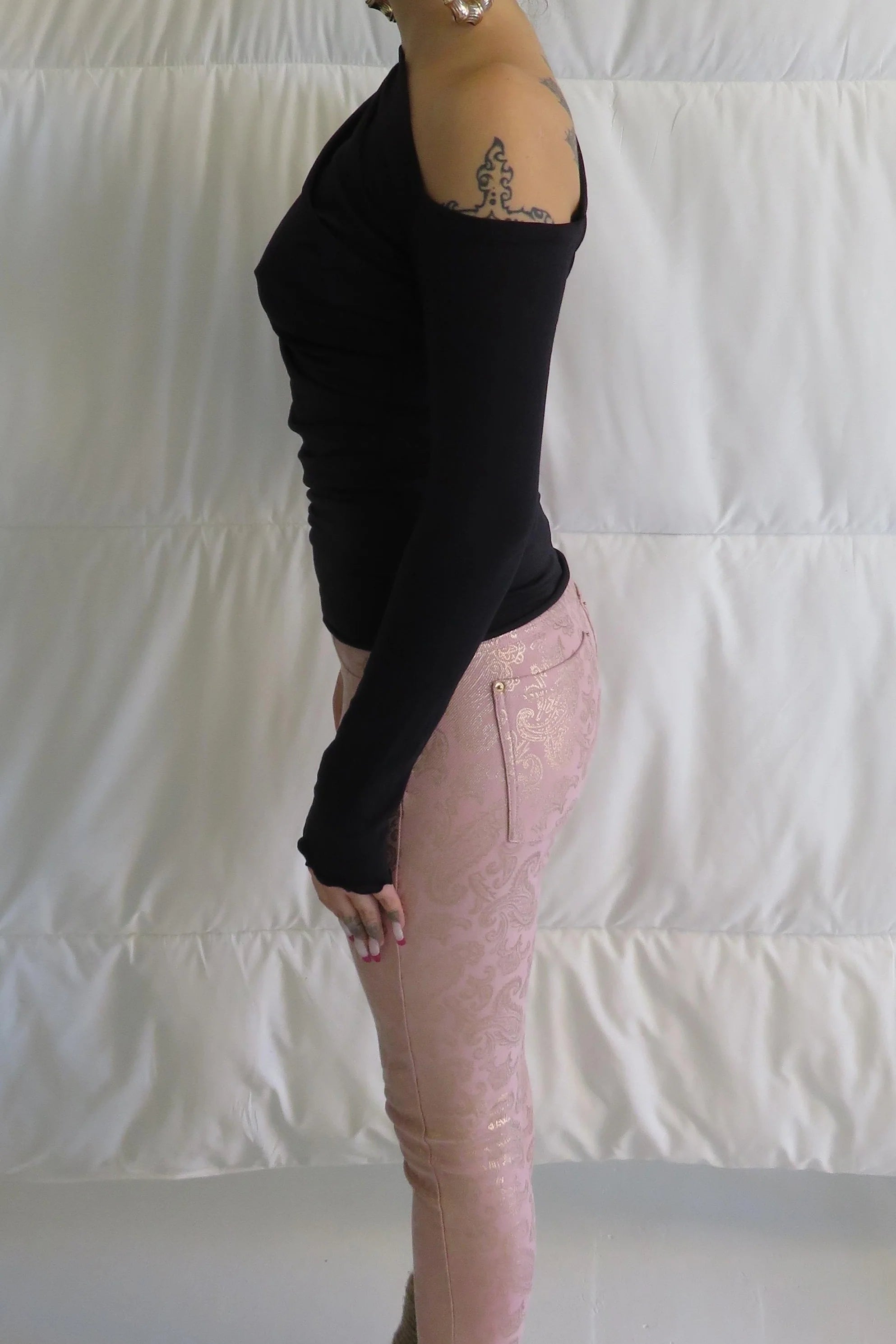 NEW Falling Drape Top / Black - BY BETTINA LIANO