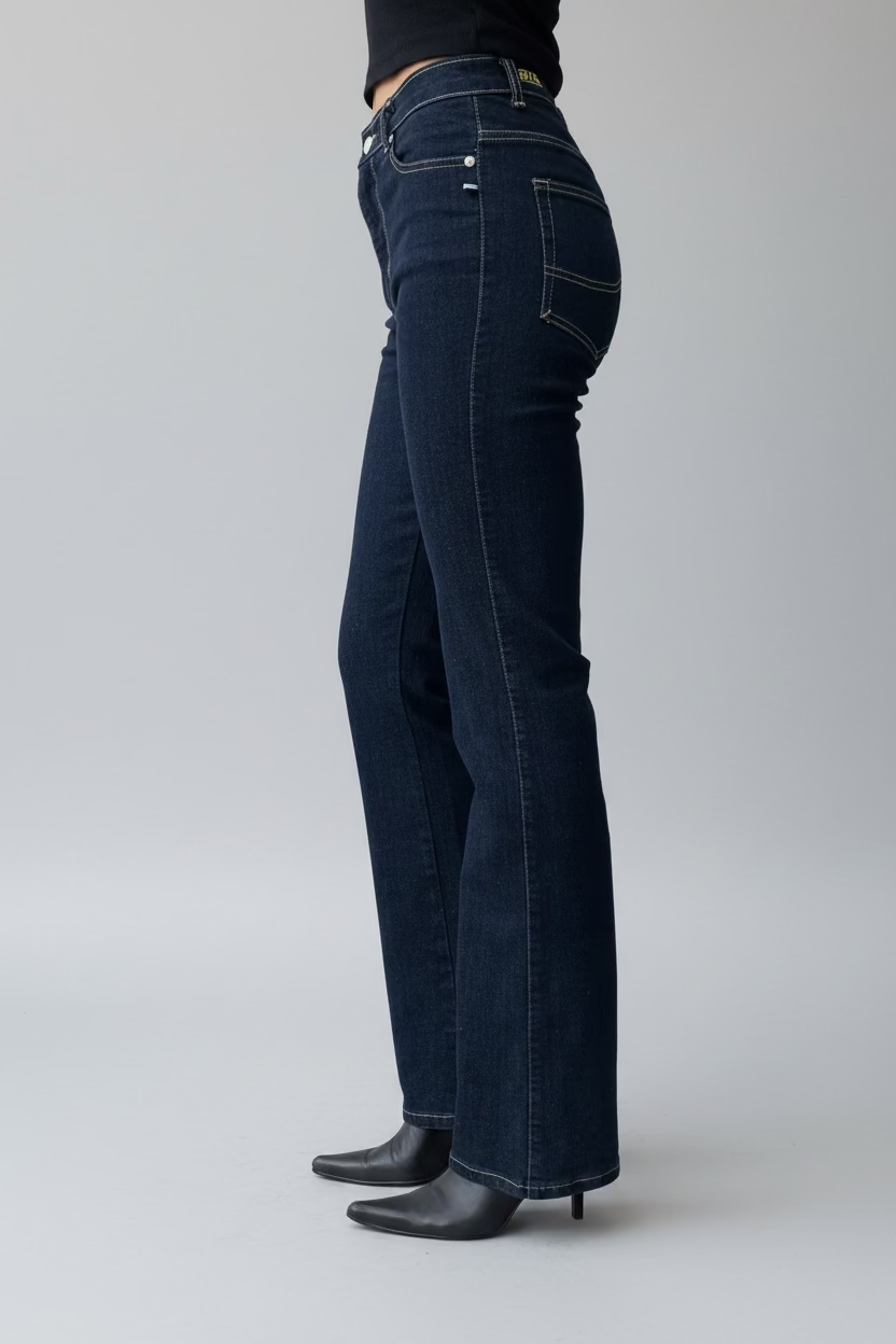Bootcut Madison Jeans.Mid Rise. Stretch. Deep Indigo - BY BETTINA LIANO