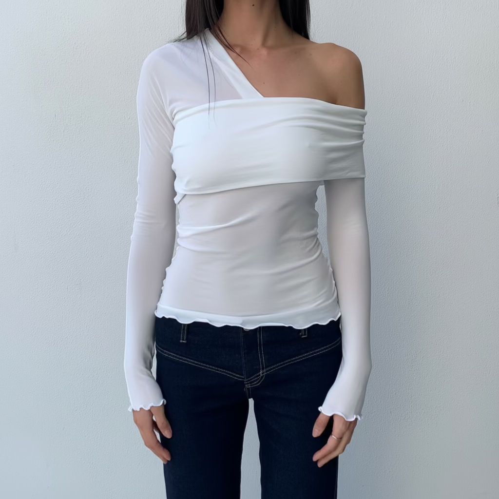 Avalon off Shoulder Top. White - BY BETTINA LIANO