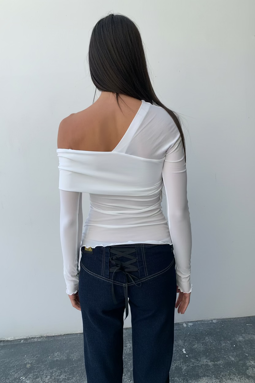 Avalon off Shoulder Top. White - BY BETTINA LIANO