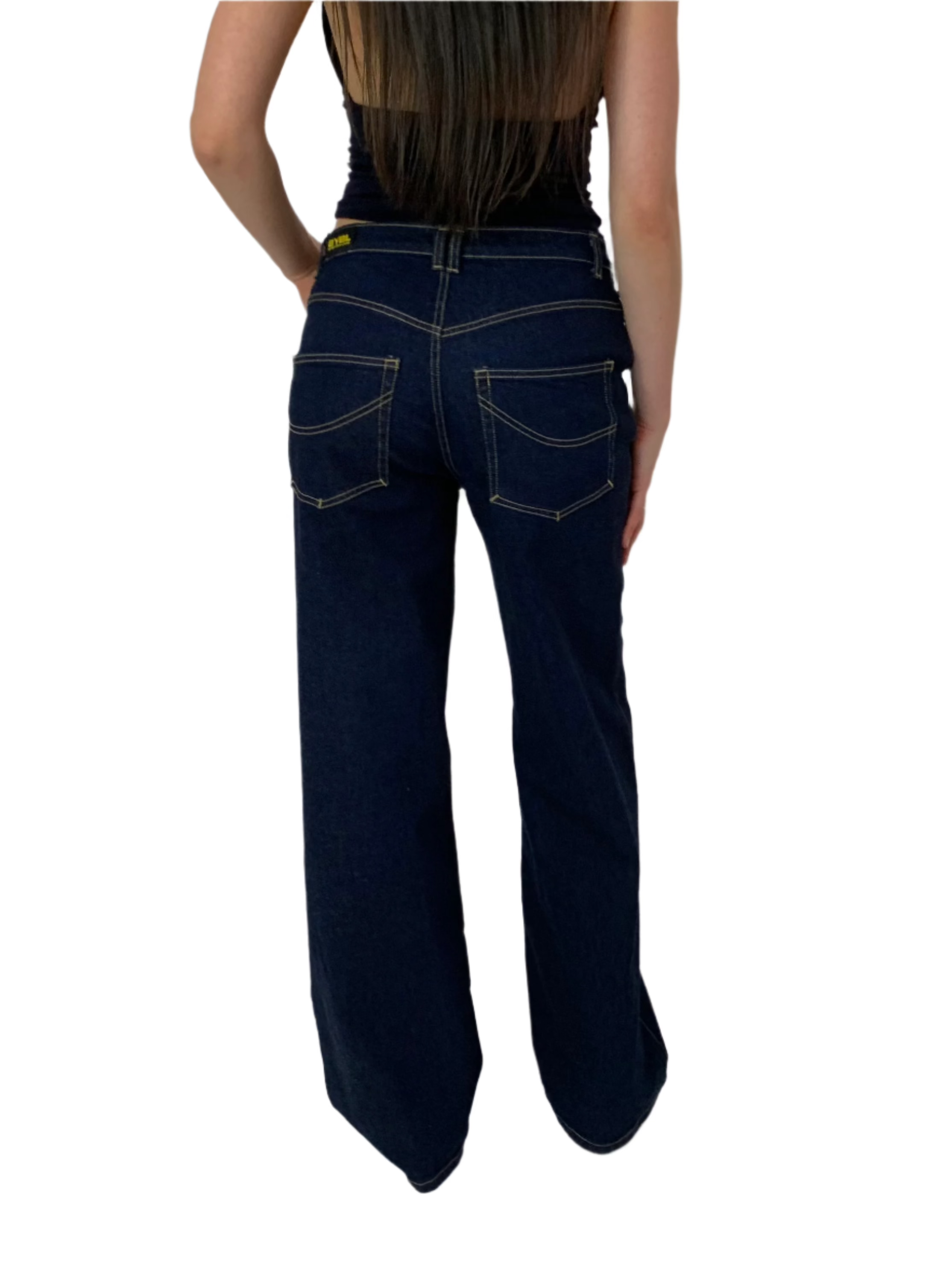 Hanger Jeans. Extra Baggy, Low Rise.  Deep Indigo - BY BETTINA LIANO