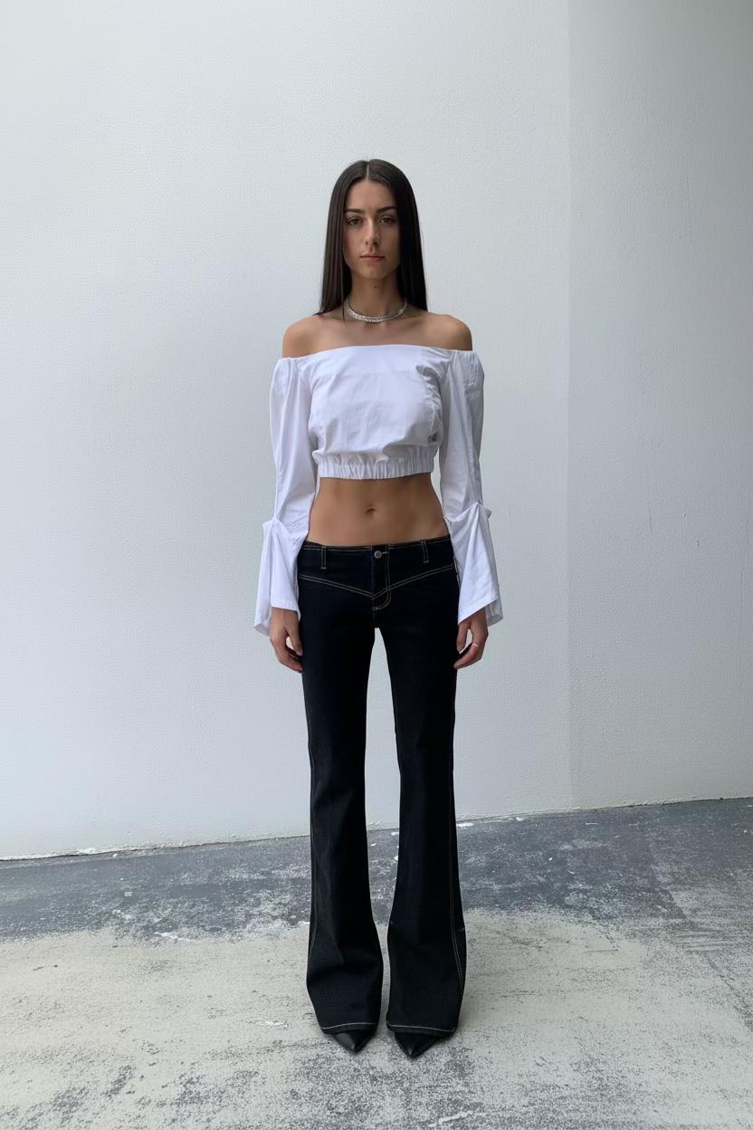 Marian Bow Blouse. Cotton Poplin. White - BY BETTINA LIANO