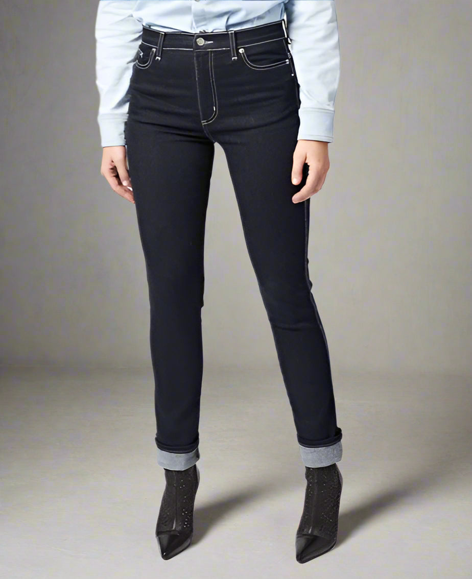 Double Ace Jeans.. Mid Rise. Deep Indigo - BY BETTINA LIANO