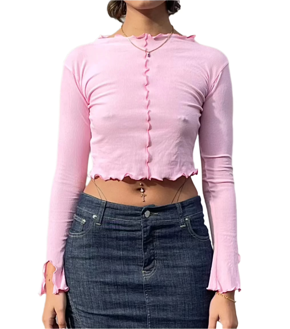 xxx Shell Rib Body Top. Pink. SOLD OUT - BY BETTINA LIANO