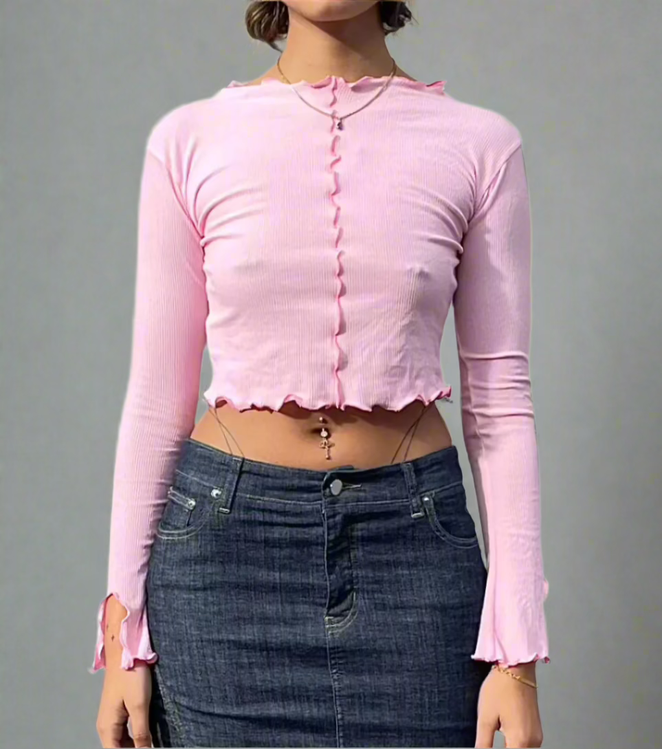 xxx Shell Rib Body Top. Pink. SOLD OUT - BY BETTINA LIANO